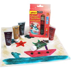 Kit découverte peinture paillettes 6 tubes de 20 ml Assorties - Pébéo
