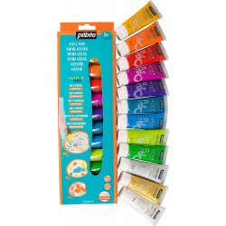 Set Découverte Acrylcolor 12 x 20 ml Peinture Paillettes - Pébéo