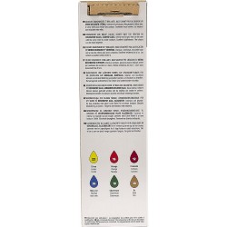 Set de 6 Flacons de 20 ml  Peinture sur verre Vitrail Couleurs Assorties - Pébéo