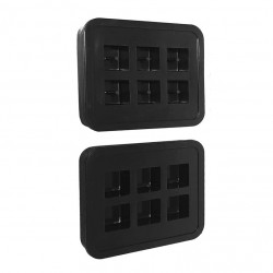 Sachet 4 moules géométriques , Coloris Assortis - Pébéo