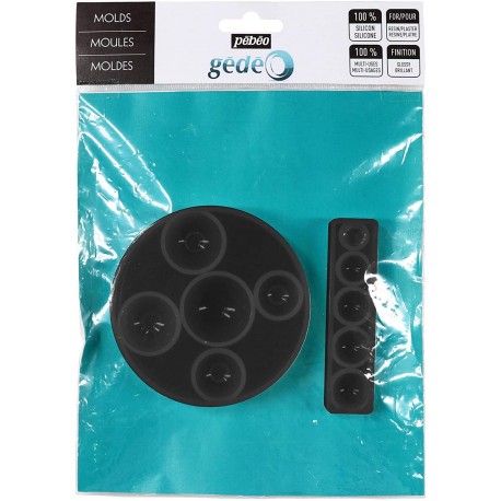 Sachet 2 moules cubiques , Coloris Assortis - Pébéo