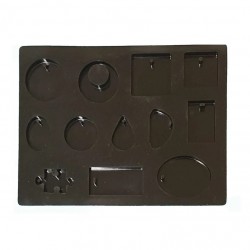 Sachet 2 moules demi-sphères, Coloris Assortis - Pébéo