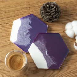 Sachet 2 moules dessous verre « carré » - Pébéo