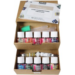 Set de 6 Flacons de 20 ml Fantasy Prisme Couleurs Assorties - Pébéo