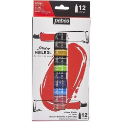 Etui de 12 Tubes Huile Fine XL de 12 ml  - Pébéo