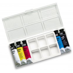 Boite gouache 5 tubes 10 ml couleurs primaires + 1 palette - Pébéo