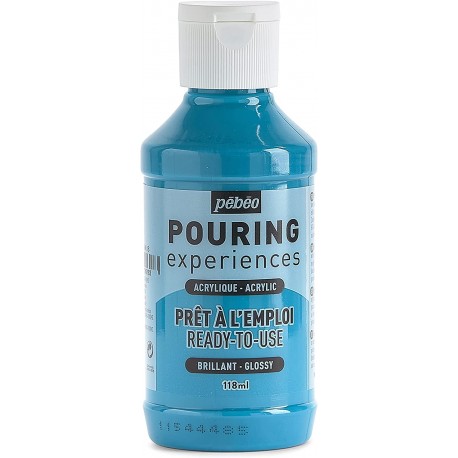 Pouring Experiences Bleu Cyan 118 ml - Pébéo