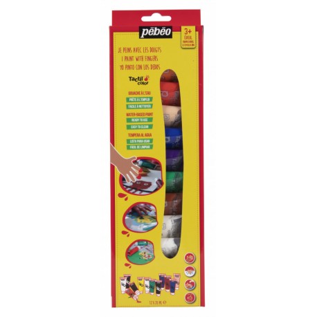 Set découverte de 12 Gouache 20 ml TACTICOLOR - Pébéo