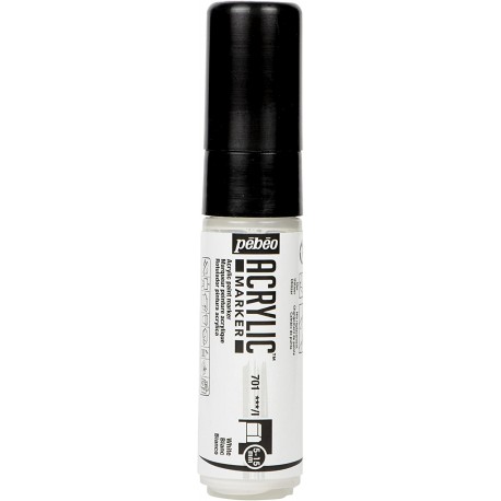 Marqueur Acrylique pointe 5-15mm Noir - Pébéo