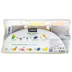 Set 6 pots découverte pâte à modeler 90g - Pébéo