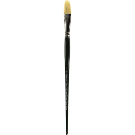 Pinceau Winton poils de porc Usée Bombée Manche Longue N°4 - Winsor & Newton