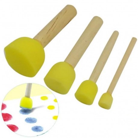 Kit de 4 Tampon Mousse Rond