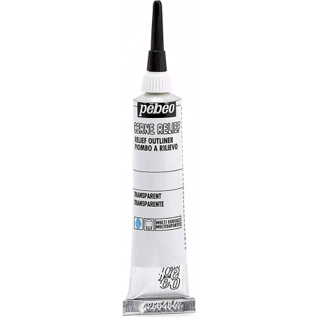 Cerne relief Transparente Pailletée 20 ml - Pébéo