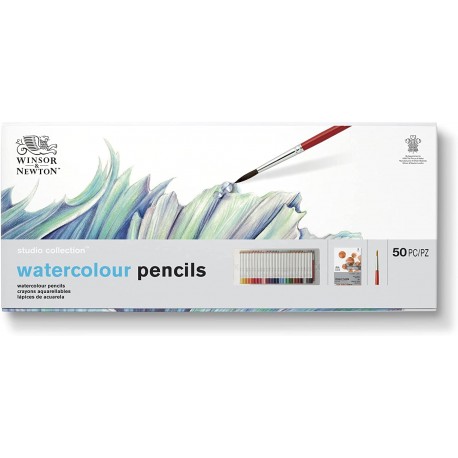 Coffret Studio Collection de 50 Crayons Aquarelles - Winsor & Newton
