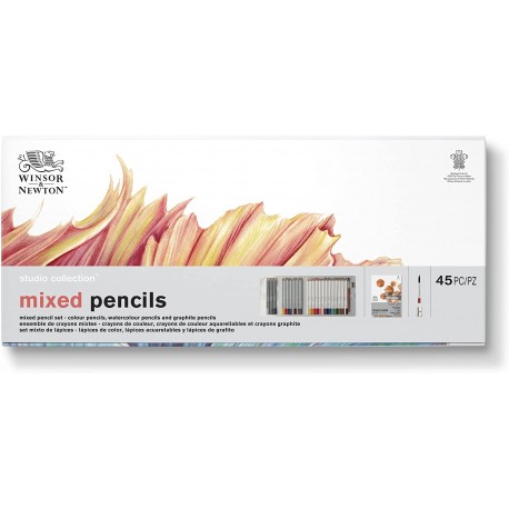 Coffret Studio Collection de 45 Crayons Technique Mixte - Winsor & Newton