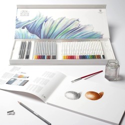 Coffret Studio Collection de 45 Crayons Technique Mixte - Winsor & Newton