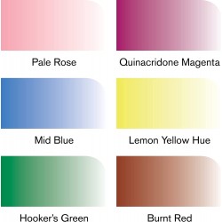 Set de 6 Marqueur Promarker Watercolour Tons floraux - Winsor & Newton