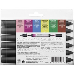 Set de 6 Marqueur Promarker Watercolour Tons floraux - Winsor & Newton