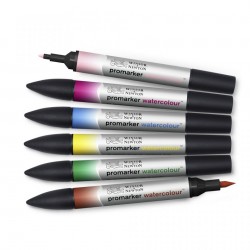 Set de 6 Marqueur Promarker Watercolour Tons floraux - Winsor & Newton