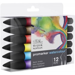 Set de 6 Marqueur Promarker Watercolour Tons de base - Winsor & Newton