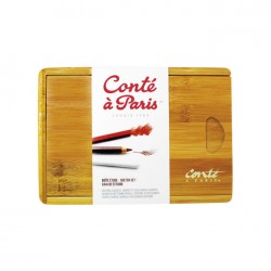 Coffret Dessin Bambou Plumier - Conté à Paris