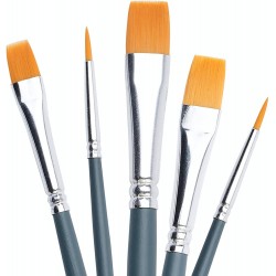 Set de 3 pinceaux Aquarelle X3 Synthétique Doré Fondation - Winsor & Newton