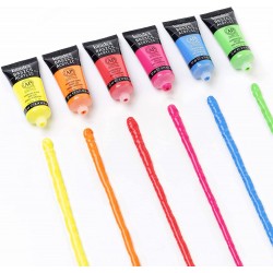 Set de 6 Acrylique Basics 22 ml Couleurs Fluorescentes - Liquitex