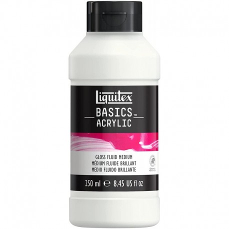 Additif Acrylique Basics Médium Fluide Brillant 250ml - Liquitex