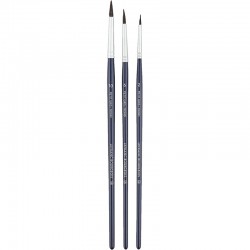 Set de 3 pinceaux ronds Aquarelle (n°2/n°6/n°10) manche court - Lefranc & Bourgeois