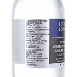 Essence de térébenthine affinée qualité beaux-arts 75 ml - Lefranc & Bourgeois