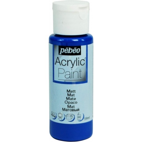 Acrylique Paint Mat Bleu Canard - Pébéo