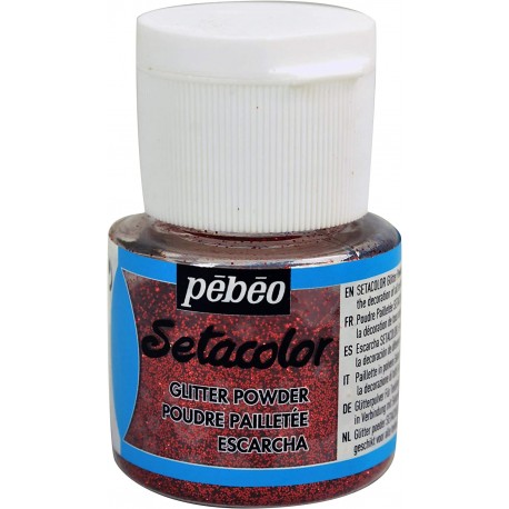 Poudre Paillette 10 gr Rouge - Pébéo