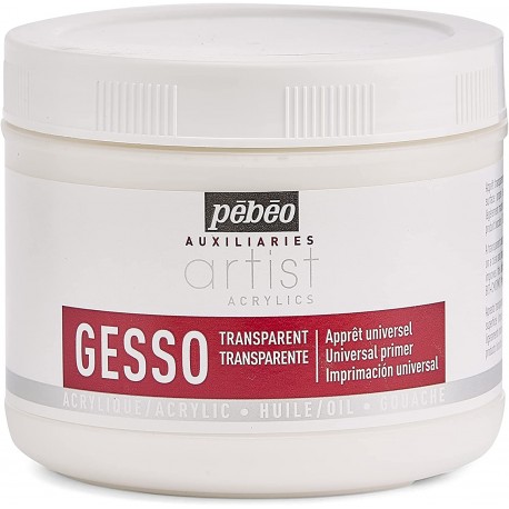 Pot de Gesso Acrylique Transparent 500 ml - Pébéo