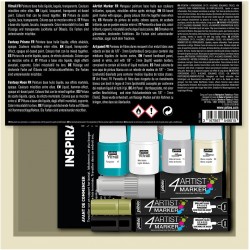 Kit Projet de panneaux d’art avec Marqueur 4Artist - Pébéo