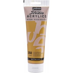 Studio Acrylique Pébéo - 100ml - or riche iridescent 350