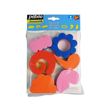 Set de 6 Tampons Double Mousse - Pébéo