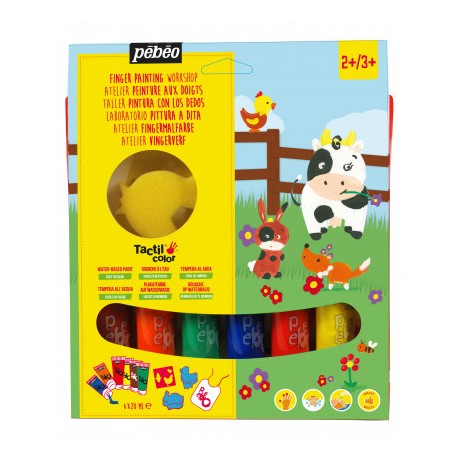 Kit de 6 Tube Gouache TACTICOLOR 20 ml Animaux de la Ferme - Pébéo
