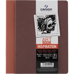 Kit 2 Carnets de Croquis Canson Art Book Inspiration - A5 - 30 feuilles - Canson