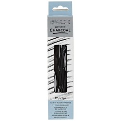 Boîte de 12 bâtons Fusains Mediums - Winsor & Newton