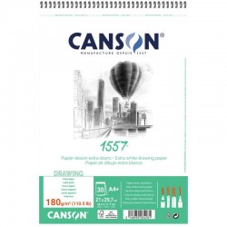 Papier à croquis A3+ 180g, blanc 30 feuilles -  Canson