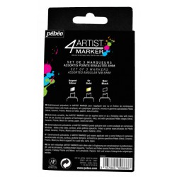 Set de 3 Marqueur 4Artist Basique 8MM - Pébéo