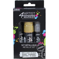 Set de 3 Marqueur 4Artist Basique 8MM - Pébéo