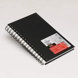 Carnet Spiralé De Croquis One Art Book, Grain Léger, 100gsm,14x21,6cm, Blanc, 80 feuilles - Canson