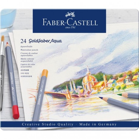 Boîte de 24 Crayons aquarellable Goldfaber Aqua - Faber Castell