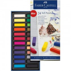 Boite de 24 Mini pastels tendres - Faber castell