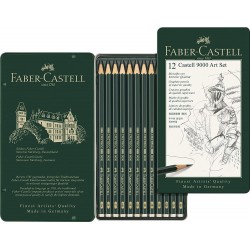 boîte de 12 Crayon graphite Castell 9000 - Faber Castell