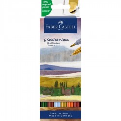 Pochette de 6 Goldfaber Aquarelle Double Pointe - Faber Castell