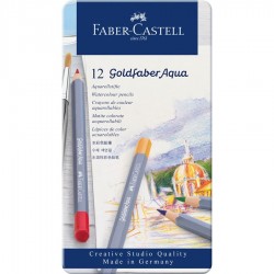Boîte de 12 Crayons aquarellable Goldfaber Aqua - Faber Castell
