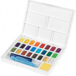 boîte de 24 Aquarelles Demi-Godets - Faber Castell