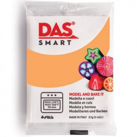 Pâte polymère Pêche 57g - DAS Smart